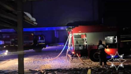 В Гомеле спасатели ликвидировали пожар в здании на улице Могилёвской