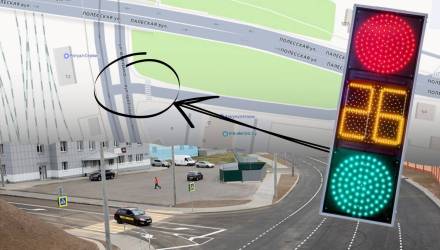 На съезде с Полесского путепровода в Гомеле установят светофор