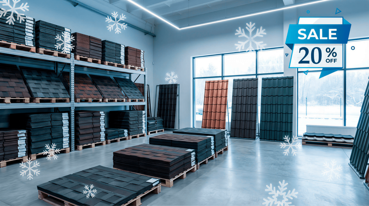 Почему зимой кровельные материалы стоят дешевле