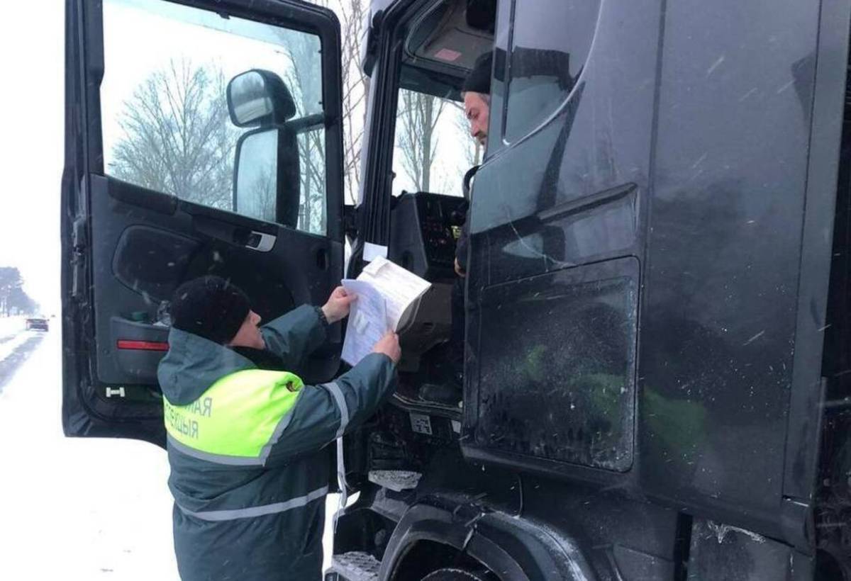 Под Добрушем наказали водителей за проезд без разрешения