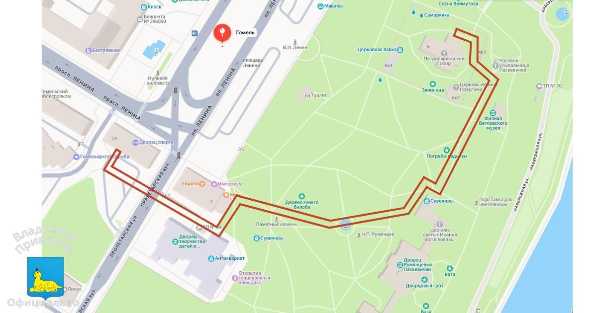 От Дворца спорта до собора