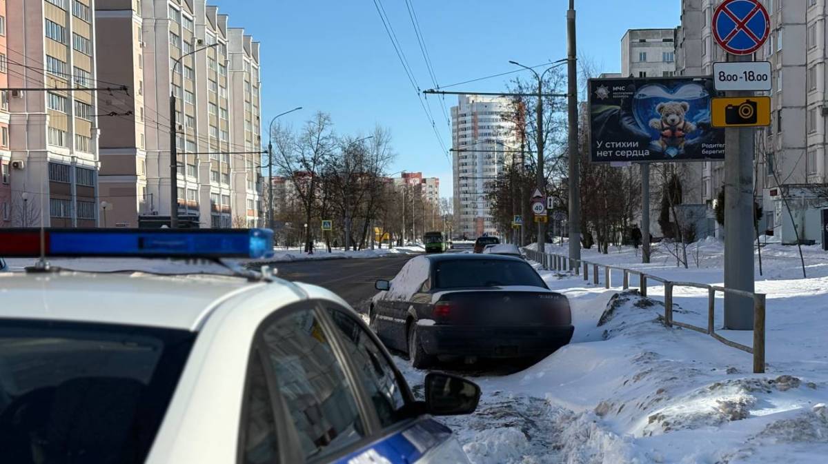 Сотрудники Госавтоинспекции провели рейд на улице Свиридова в Гомеле