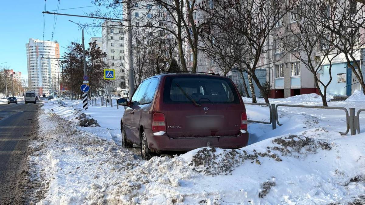 На Свиридова в Гомеле прошёл рейд ГАИ из-за парковки