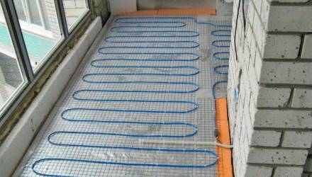 Теплый пол на балконе