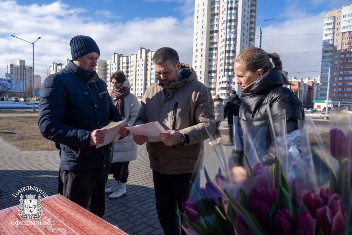 Рейд по продавцам цветов в Гомеле