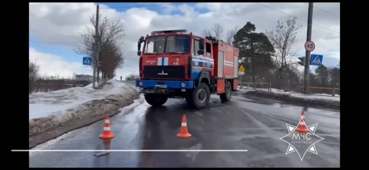 В Бобруйске перекрыли мост