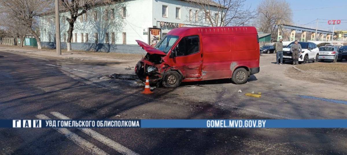 ДТП в Гомеле: цепная авария на улице Барыкина