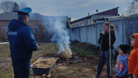 Пал сухой травы в Гомеле: в Старой Мильче проходят рейды