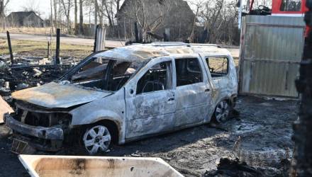 Ночной пожар под Гомелем унёс жизни двух человек