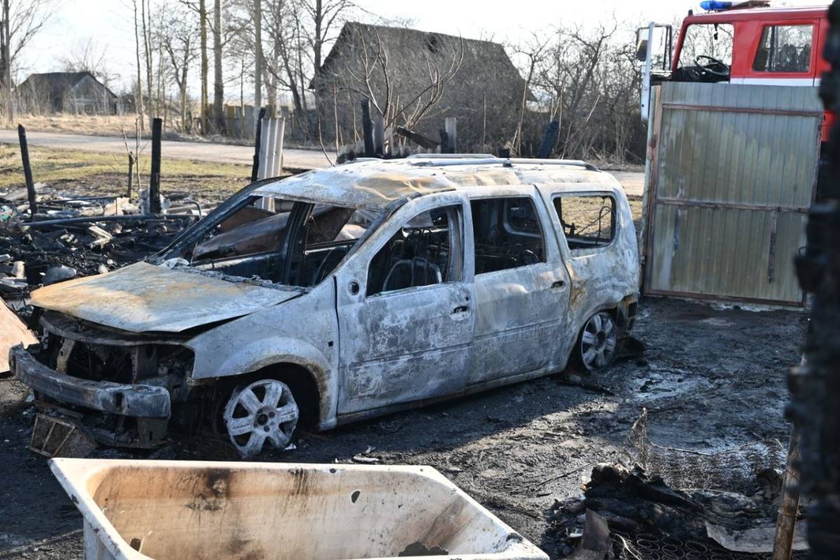 Ночной пожар под Гомелем унёс жизни двух человек