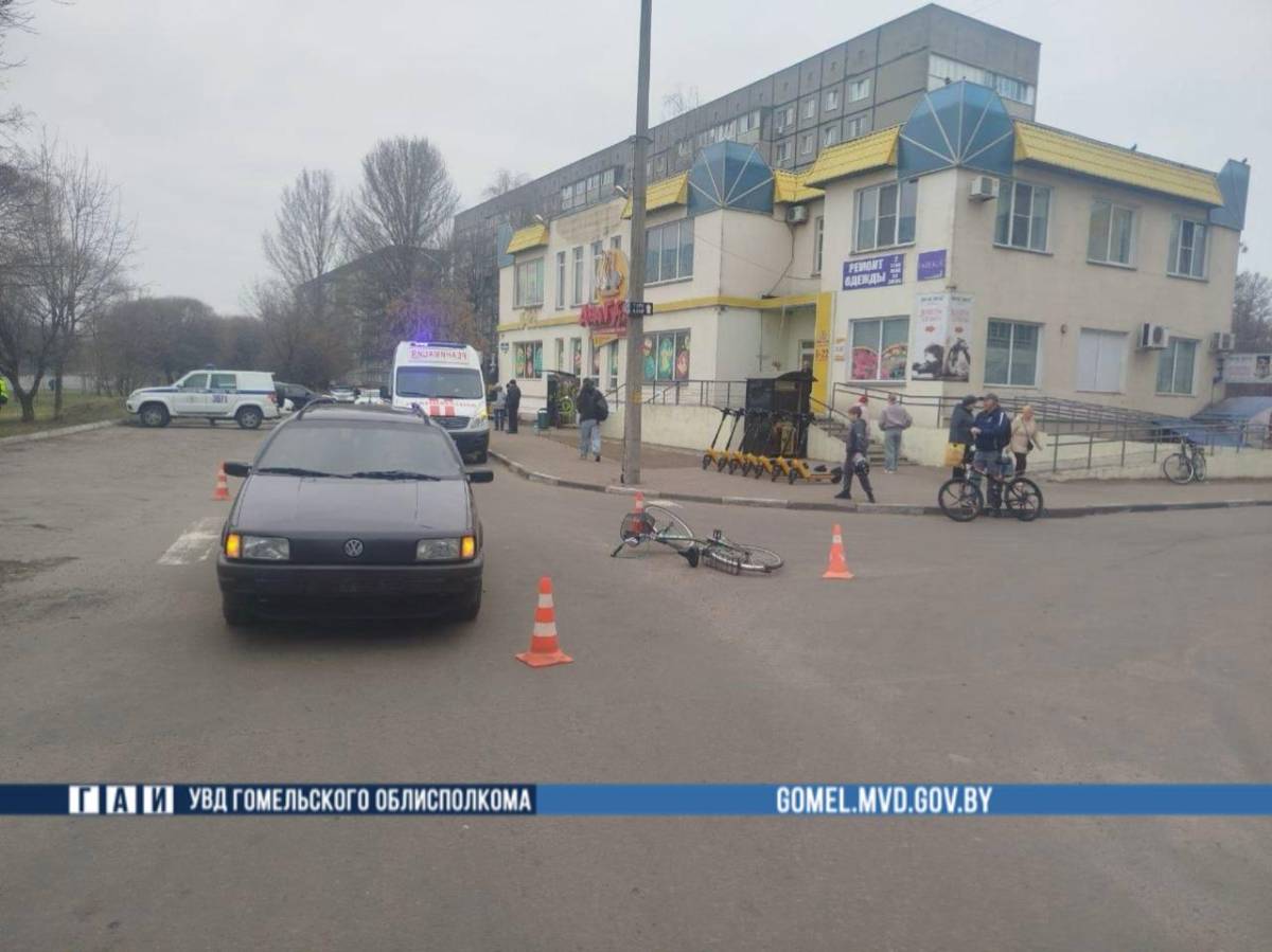 Наезд на велосипедиста в Гомеле