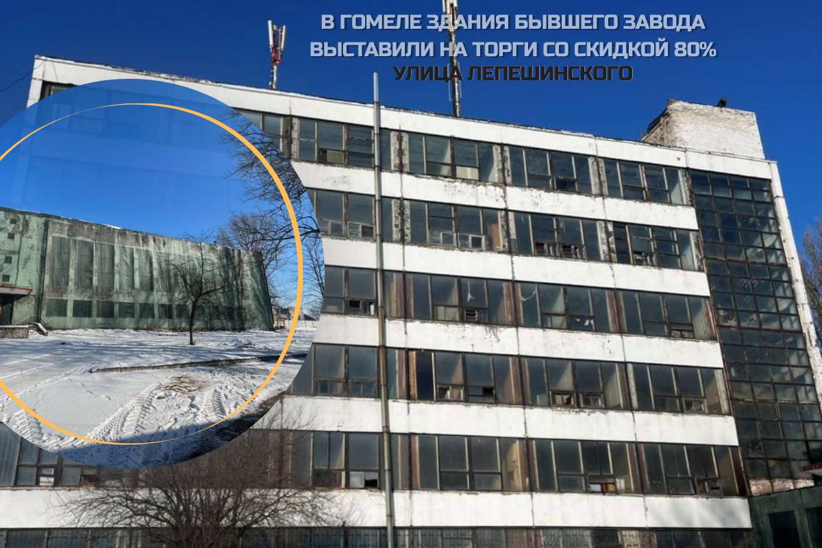 В Гомеле здания бывшего завода выставили на торги со скидкой 80%