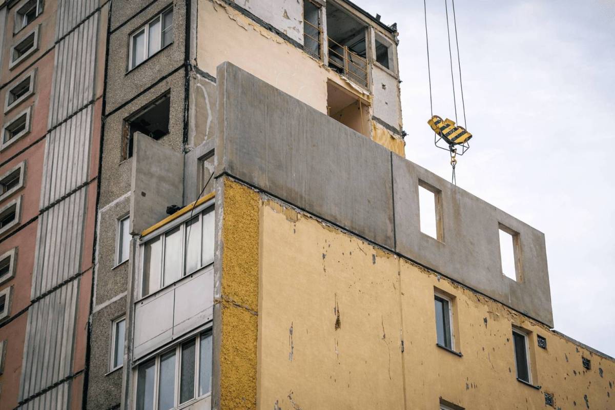 Начался монтаж конструкций