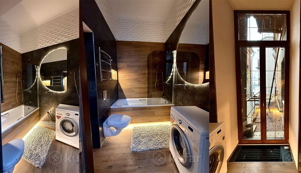 Санузел в квартире полностью обновлён: заменены коммуникации, установлена новая сантехника, сделан качественный ремонт.