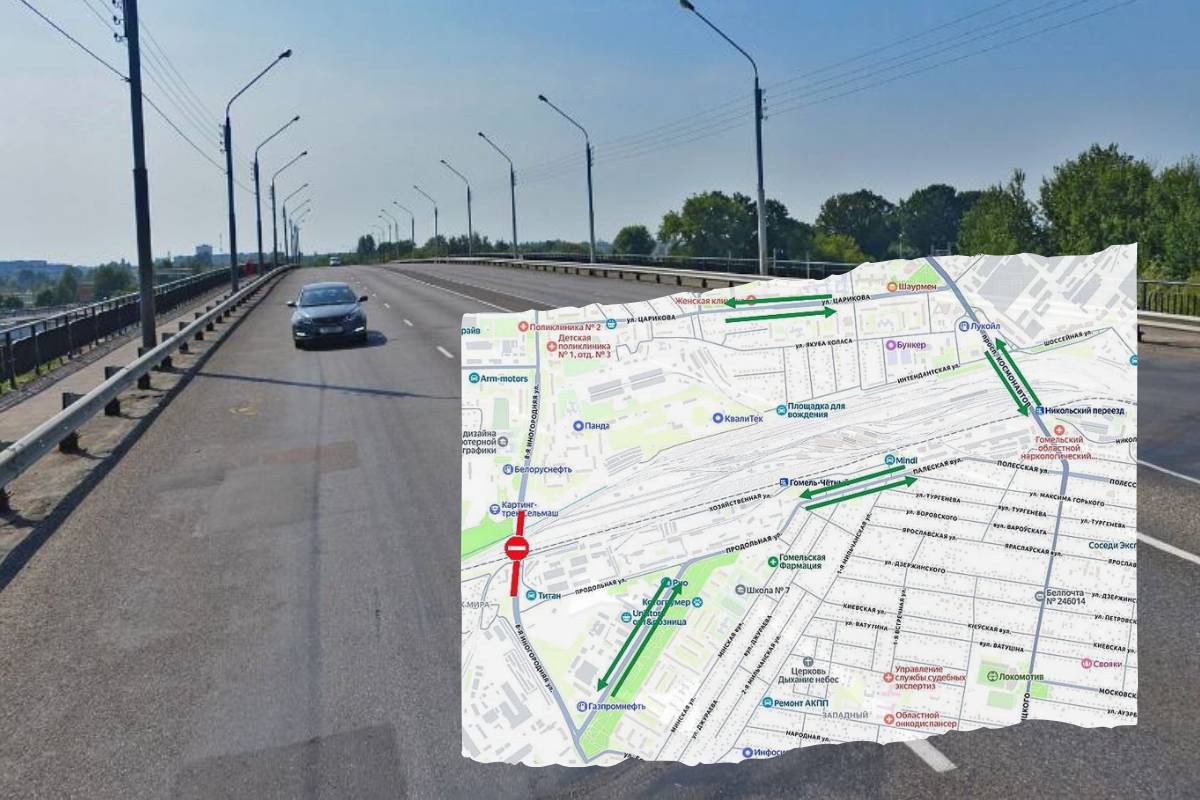 В Гомеле на ночь перекроют улицу 8-я Иногородняя