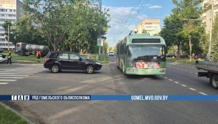 В Гомеле пассажирка пострадала в троллейбусе, под Гомелем произошли еще две аварии