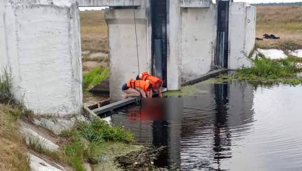 В Калинковичском районе мужчина утонул, поскользнувшись на плитах у шлюза