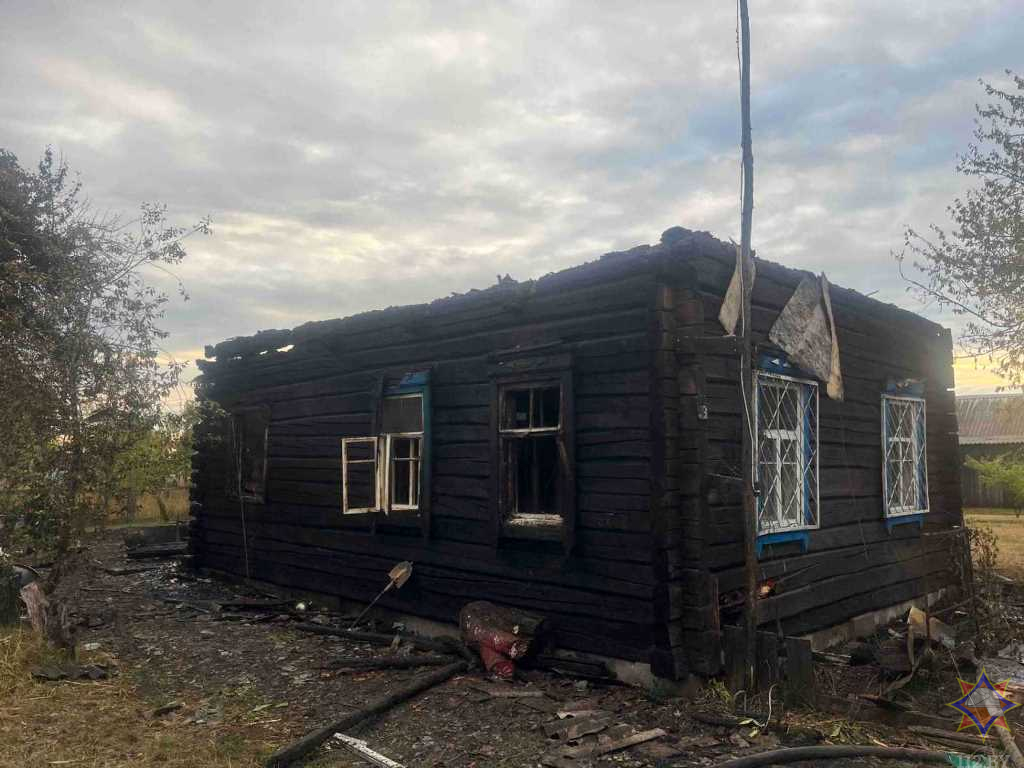 В Петриковском районе на пожаре погибли отец и дочь