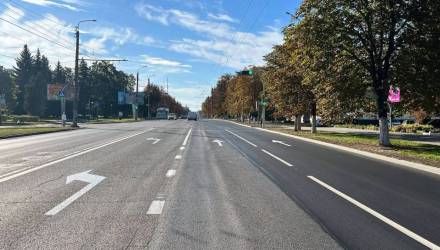 На Советской в Гомеле изменилась дорожная разметка