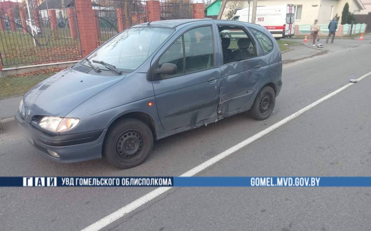 В Рогачеве 16-летний мотоциклист не пропустил автомобиль