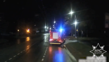 В Гомеле ночью произошел пожар в девятиэтажке на улице Ефремова
