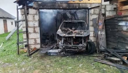 На Гомельщине во время сварочных работ сгорел автомобиль