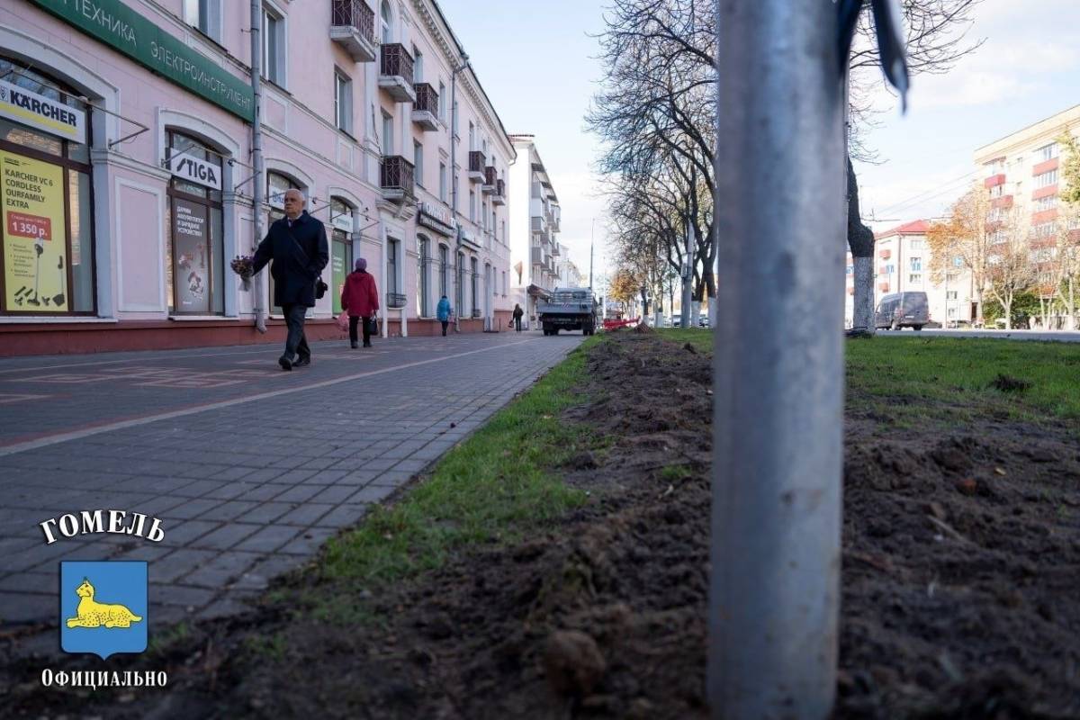 В Гомеле на Советской «подсветят» тротуары