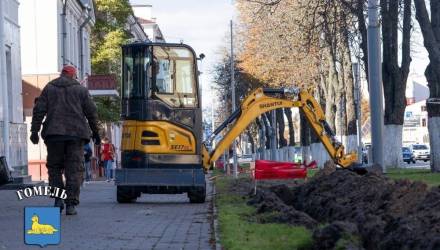 В Гомеле на Советской «подсветят» тротуары